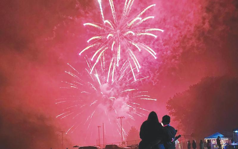 Fireworks were the main attraction at Konehete Veterans Park on Saturday evening during the Cherokee County Hometown Celebration in Murphy.