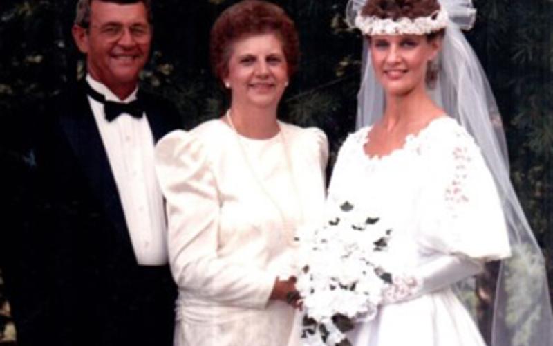 J.B. and Brenda Bettis with their daughter, Connie, who married Bobby Clayton.