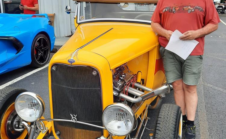 A 1932 Ford Roadster owned by Brad Millican drew admiration from onlookers at Valley River Chevrolet. 
