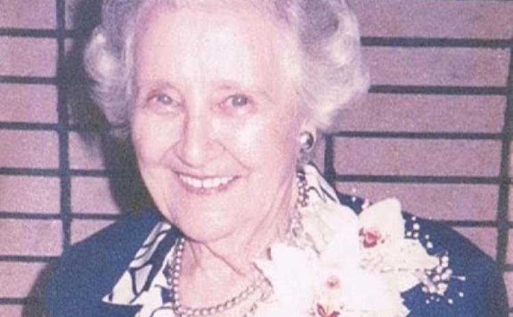 Olive Ellis was the perfect example of a “Southern lady” who was active in all town events.