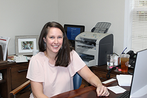 Tracy Barnes/Staff Correspondent Jamie Farley of Farley Insurance in Murphy helps new residents navigate obtaining a North Carolina driver’s license, which is needed first in order to get insured.