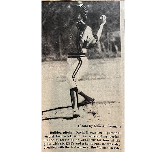 Proof that once upon a time 40 years ago, I was still somewhat athletic while playing baseball as a junior for Murphy High School. Cue “Glory Days.”