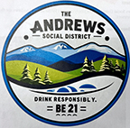 Alcoholic beverage containers must have this logo and the logo of the sponsoring business. The social district allows adults to leave with their drink from the business where they bought it and walk within the district boundaries, but does not allow a customer to leave one business with a drink and go into other businesses.