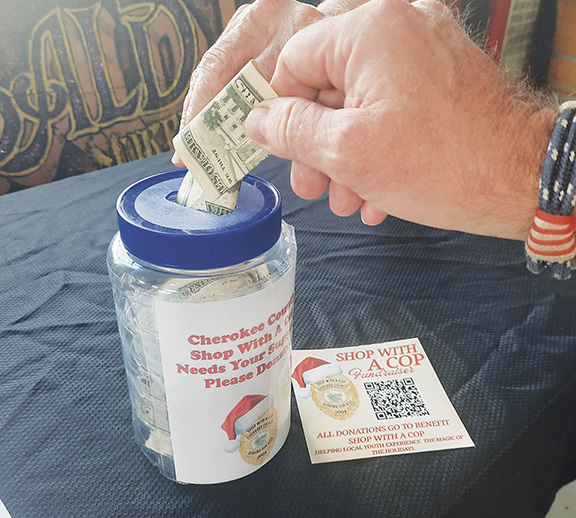 Buck Bald Brewing in Murphy helped raise money for the annual Shop with a Cop program on Sept. 30.