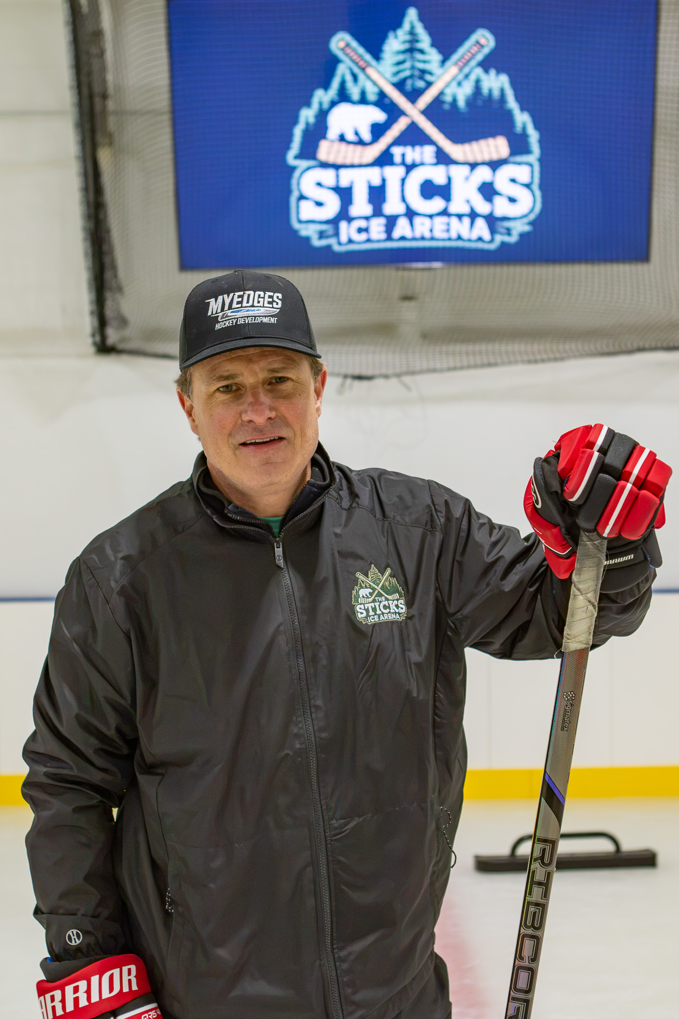 Don Whalen – owner of The Sticks Ice Arena in Blairsville, Ga. – pictured on the ice at his facility. Photo by Cannon Crompton/sports@cherokeescout.com