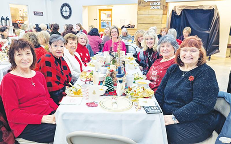 Ladies from The Faithful Hearts Women’s Ministry enjoyed food and desserts from several restaurants as part of their annual Christmas luncheon and the first Taste of Murphy. The event was held at Shepherd of the Mountains Church.