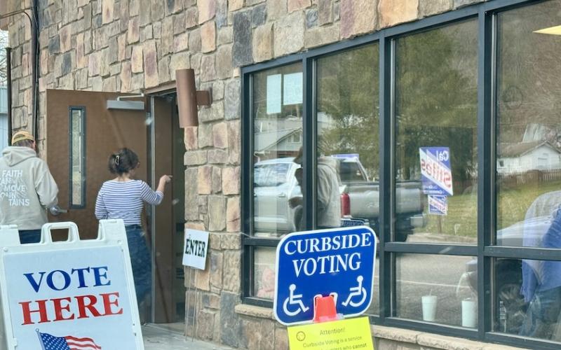 Voting in Andrews on Tuesday.