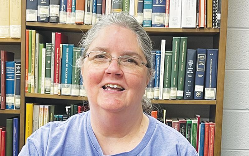 Melissa Barker began volunteering at the Murphy Public Library after moving to town in 2007.