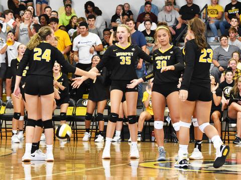 Murphy is 9-2 after winning Tuesday night. The Lady Bulldogs take on both of their county foes this week.