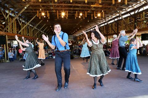 Cloggers entertain at last year's Fall Festival at the John C. Campbell Folk School. Photo courtesy of the Folk School
