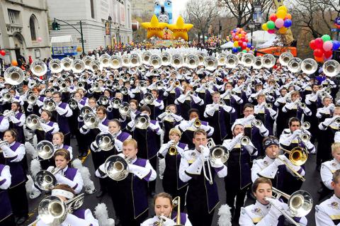 The 535-member Pride of the Mountains Marching Band from Western Carolina University is one of only two collegiate bands invited to participate in Macy’s Thanksgiving Day Parade. It will be the band’s second appearance in the parade in five years.
