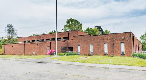 The former National Guard Armory on James A. Mulkey Drive east of Murphy is being converted for use by Cherokee County’s government. Photo by Sam Jokich