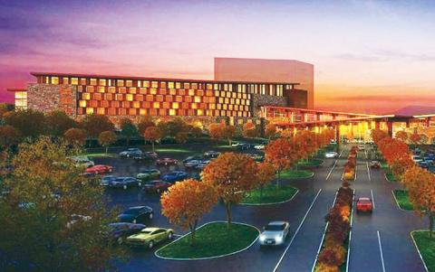 Employees are almost ready to return to work at Harrah’s Cherokee Valley River Casino & Hotel atop the hill in Murphy.