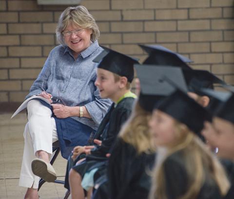 After 31 years, Genia Carter is retiring from teaching the kindergarten class at Murphy Elementary School. Photo by Ben Katz