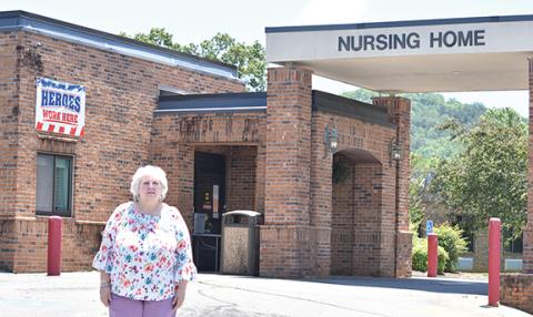 Even after 40 years in health care, Kathy Teems feels blessed to work at Murphy Rehabilitation & Nursing. “I hope to work her until I am admitted as a resident,” she said. Photo by Samantha Sinclair