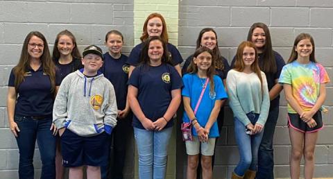 Murphy Middle School’s FFA chapter met at Downtown Pizza last week to watch award presentations during the state’s Virtual Celebration.