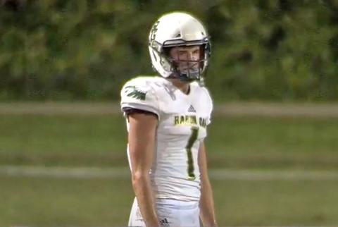  Former Andrews quarterback Tucker Holloway came away with two crucial catches on Rabun Gap’s game-winning drive against Christ School and snagged the game-clinching interception on the next defensive possession.