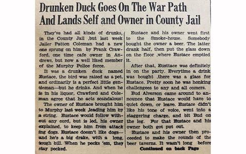 This article was on the front page of the April 2, 1942 edition of the Cherokee Scout.