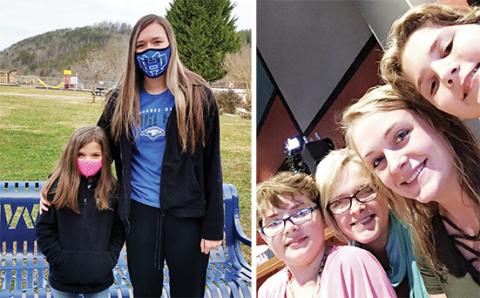 Chloe Roe got to spend some quality time with her Little, Khloe, two weeks ago. (Right) Ginger Hubbard and Ali Amos spend time with their twin Littles, Michelle and Danielle, which included taking this fun selfie.