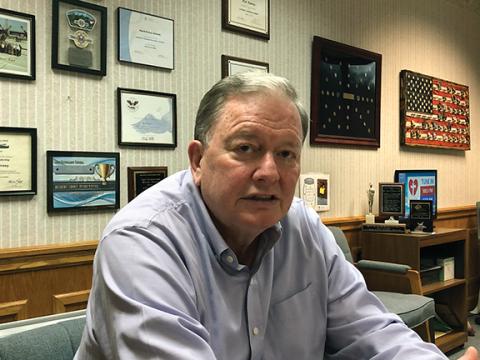 Penny Ray/pennyray@cherokeescout.com Mayor Rick Ramsey talks about growing up in Murphy and his vision of the town’s future.