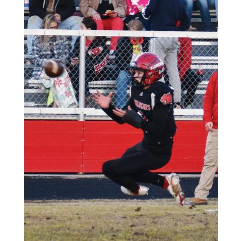 Kevin Hensley/editor@grahamstar.com An Andrews receiver makes a sliding catch against Robbinsville on Friday night. The Wildcats’ Hall of Fame ceremonies will be in next week’s edition of the Scout.