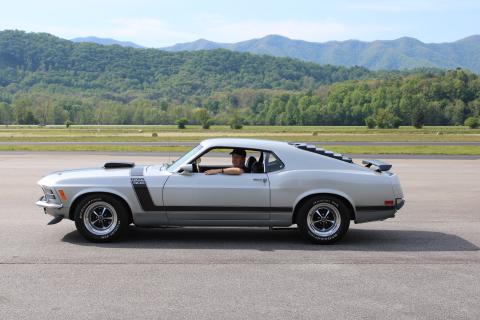 Stacy Van Buskirk/svanbuskirk@ cherokeescout.com  Gayland Trull of Mineral Bluff, Ga., will have the feature car, a 1970 Boss 302 Mustang, at the bi-annual Andrews Cruise Night & Car Show on Saturday night. 
