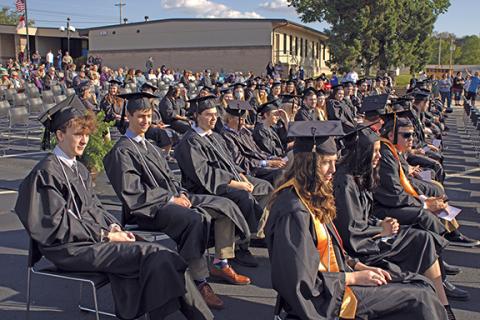 Charlie Benton/cbenton@cherokeescout.com Students who earned their degrees at Tri-County Community College from July 2019 through May 2021 were honored at the college’s first in-person commencement ceremony since the beginning of the COVID-19 pandemic.