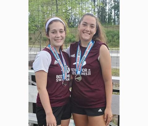 Murphy’s Chloe Decker (left) and Catalina Barreiro (right) both participated in the BodyArmor games, which took place June 19-20 in Cary.