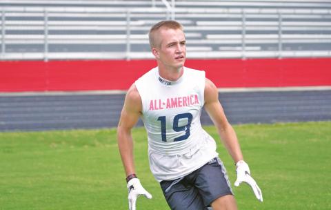 Andrews native and Rabun Gap senior Tucker Holloway committed to play football at Virginia Tech on July 3.