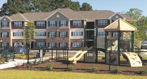 This three-story apartment building is similar to the complex that will be built behind Walmart off U.S. 19 in Murphy. 