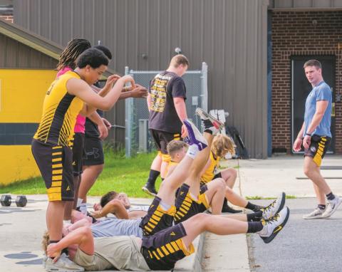 The Andrews and Murphy football teams returned to practice Aug. 2.
