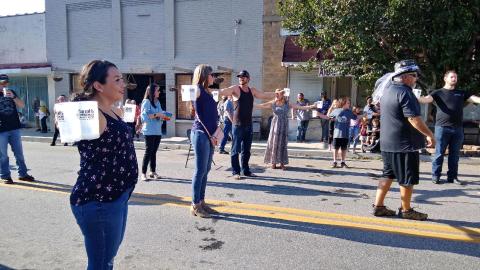 Beer Stein Holding Contest at Oktoberfest