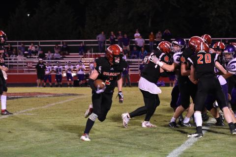 Andrews Isaac Weaver carries the ball during the Wildcats’ 26-14 win over Mitchell on Sept. 10.
