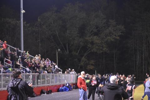 Andrews fans head to the field after the Wildcats 22-12 win over Murphy on Oct. 29.