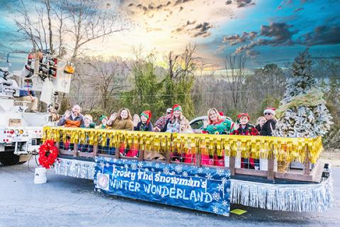 Sam Jokich/Staff Correspondent The float from Murphy Electric Power Board was once again a colorful highlight in the town’s Christmas parade.