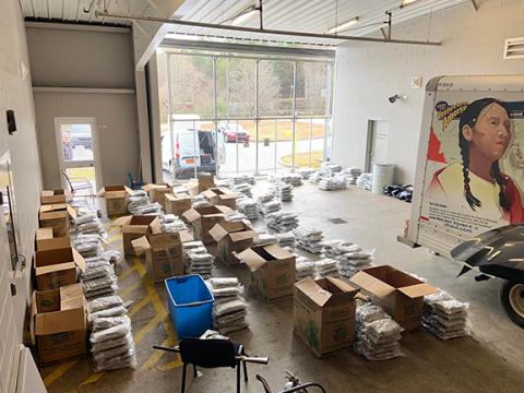 More than 900 pounds of marijuana was discovered in the back of a U-Haul.
