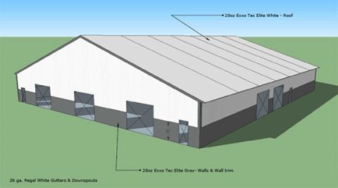 Murphy Health & Fitness is in the process of constructing a permanent pool enclosure over its facility, which is scheduled to be completed by April. This artist’s rendering shows what the finished product should look like.