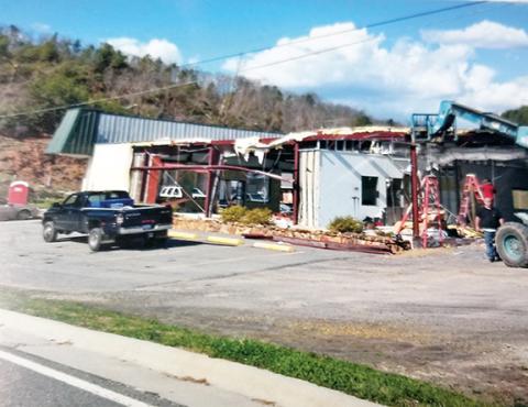Sherwin-Williams Paint Store in Murphy was one of dozens of businesses and homes in the county damaged by the tornado in 2012.