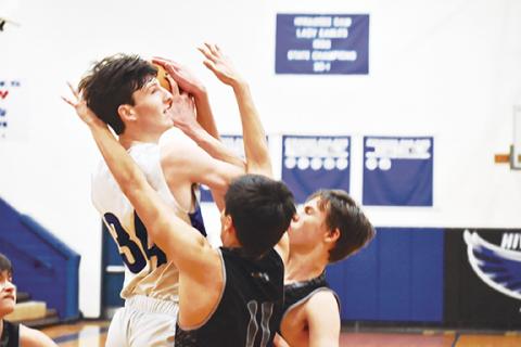 Photos by Justin Fitzgerald/sports@cherokeescout.com Hiwassee Dam’s Sam Bradford was the boys Smoky Mountain Conference Player of the Year for the 2021-22 season.