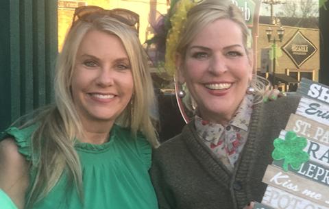 Patricia McGraw (left) and Abigail Hickman enjoying Murphy’s occasionally wild nightlife.