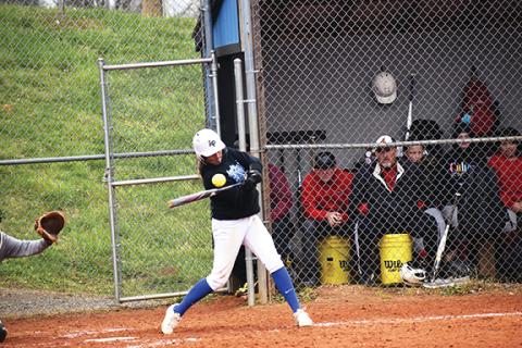 Photos by Justin Fitzgerald/sports@cherokeescout.com Freshman Olivia McNabb has helped power Hiwassee Dam softball to a 9-0 start this season.