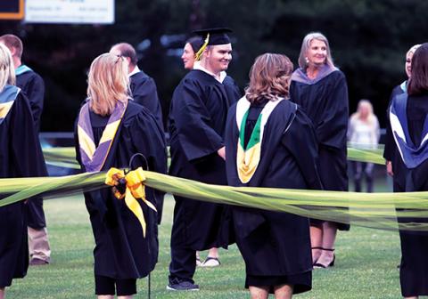 Jared Putnam/editor@cherokeescout.com The Murphy High School Class of 2022 celebrate four years of hard work in the classroom paying off during Friday night’s graduation ceremonies.
