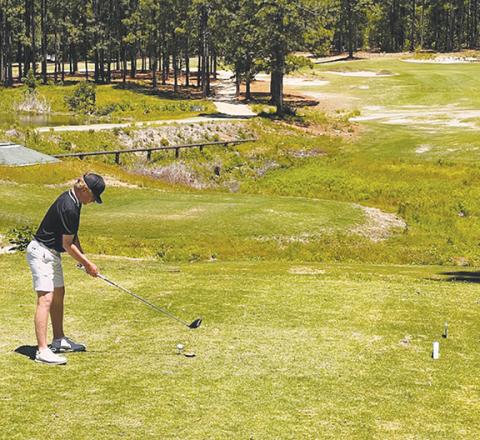 Joseph Watson/Contributing Photographer Murphy junior Wyatt Simmons competed at the 2022 NCHSAA 1A Men’s Golf State Championship at Longleaf Family & Golf Club in Southern Pines on May 9-10.
