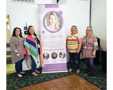 Matthew Crawford/advertising@cherokeescout.com There were a lot of happy faces during the Administrative Professionals Day Luncheon held by Reach of Cherokee County Inc. on April 27. Fun, food and even inspiration were on the agenda.