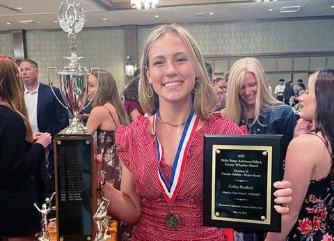 Murphy High School’s Cailey Dockery took home an Athlete of the Year award during the 60th annual WNC Awards Banquet at the Omni Grove Park in Asheville on May 22.