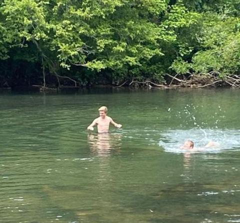 Christa Blackman/Contributing Photographer Before the waters sped up, the Toccoa River was just about perfect to play in on July 13.