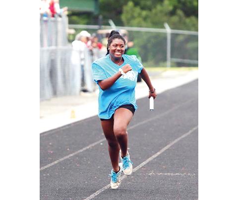 Shakaela Sudderth of Texana won a gold medal in the shot put and a bronze in the 100-meter dash at the Special Olympics USA Games in Orlando, Fla.