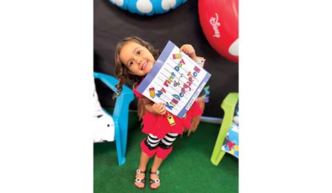 Nevaeh Gillespie is excited about starting her first day at Andrews Elementary School on Monday.