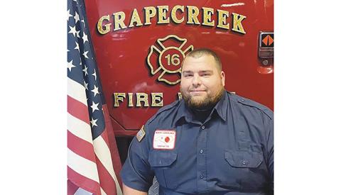 Kawika Beneke is a volunteer with the Grape Creek Fire Department.