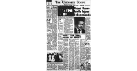 This is the front page of the Aug. 2, 1962, edition of the Cherokee Scout, which was 60 years ago this week.